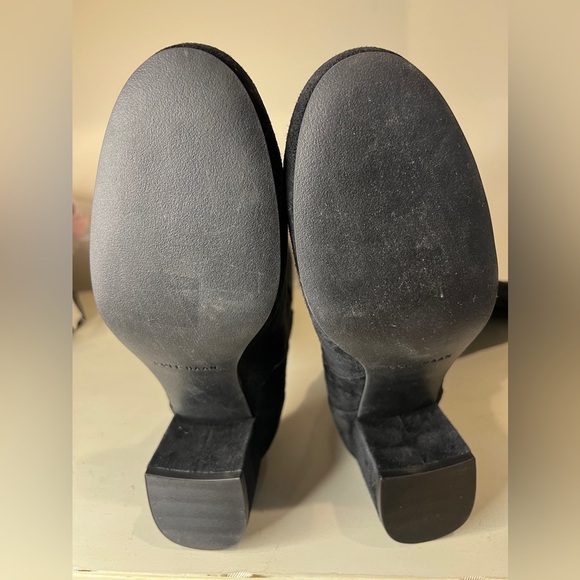 Cole Haan Dana Black Suede Knee-High Boots Women’s Size 11B New Block Heel - Picture 7 of 8